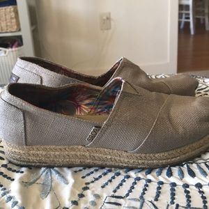 Bobs from Skechers Memory Foam canvas shoes